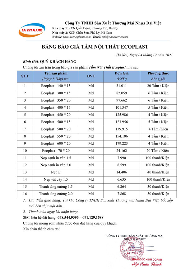 bang bao gia tam noi that ecoplat 2022